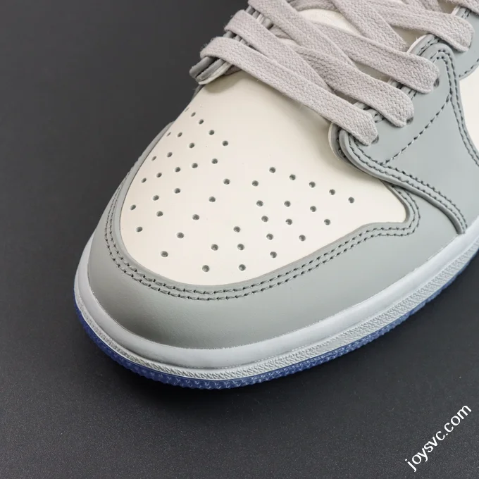 AJ1 Dior Low White Grey Sneakers