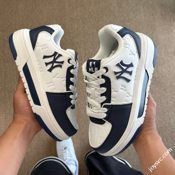 MLB White Cyan Sneakers Item: 3ASXM075N (GP002)