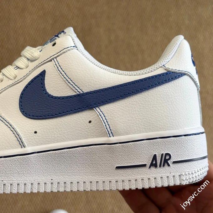 3A Pure Original Air Force 1 AF1 White Blue 100% Original Shoe Development HQ2037-100