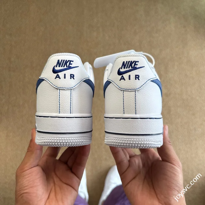 3A Pure Original Air Force 1 AF1 White Blue 100% Original Shoe Development HQ2037-100