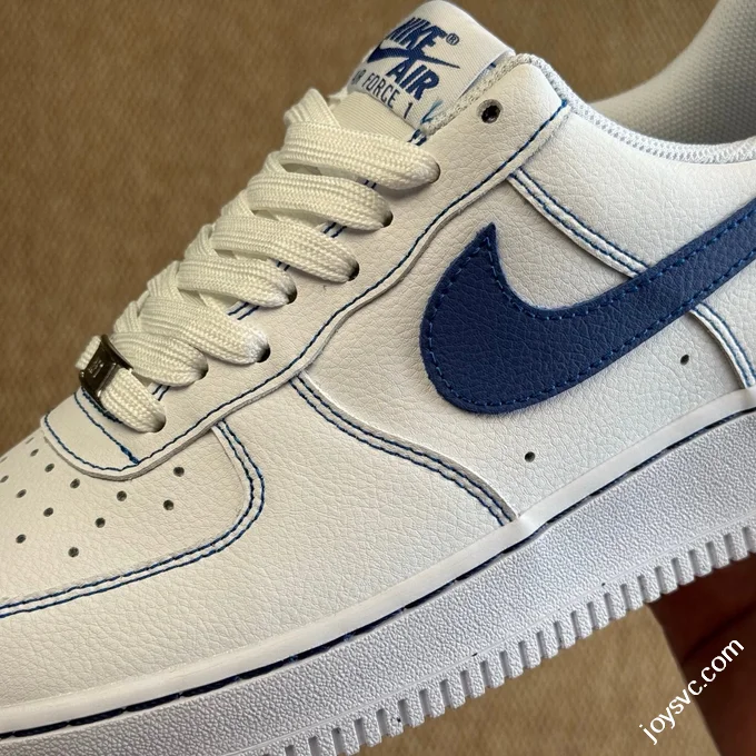 3A Pure Original Air Force 1 AF1 White Blue 100% Original Shoe Development HQ2037-100