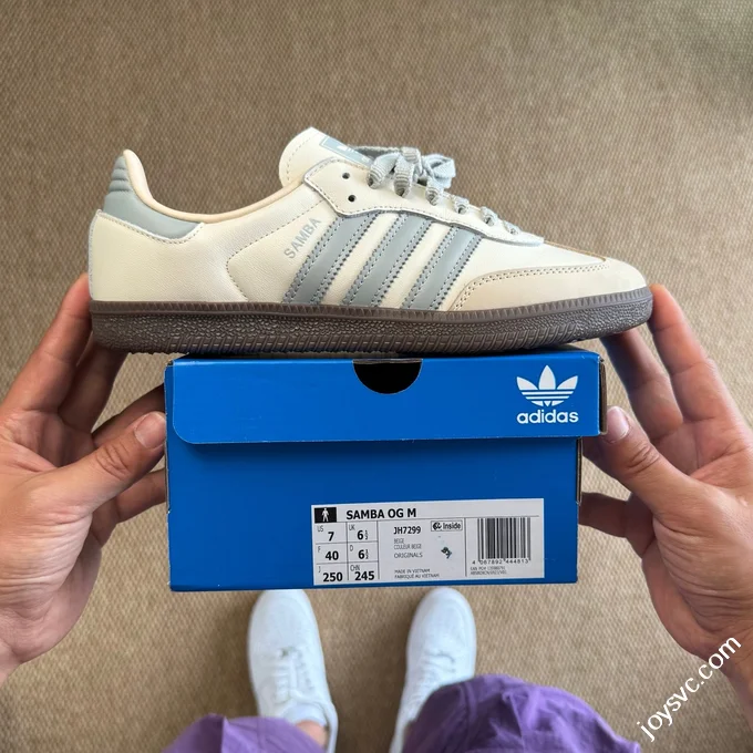 Adidas Samba OG Off-White Blue Sneakers JH7299
