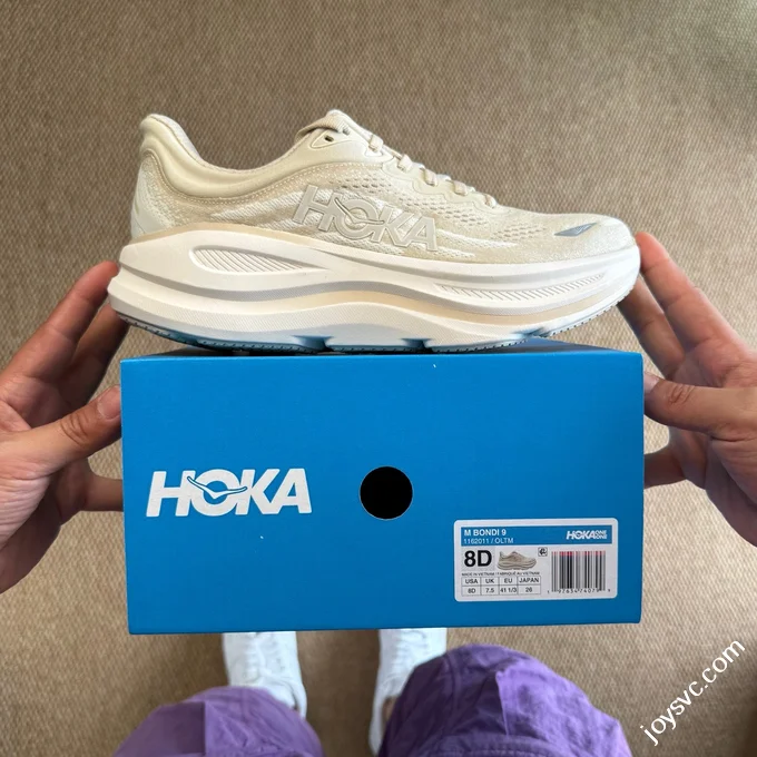HOKA ONE ONE Bondi 9 Beige Running Shoes 1162011/OLTM