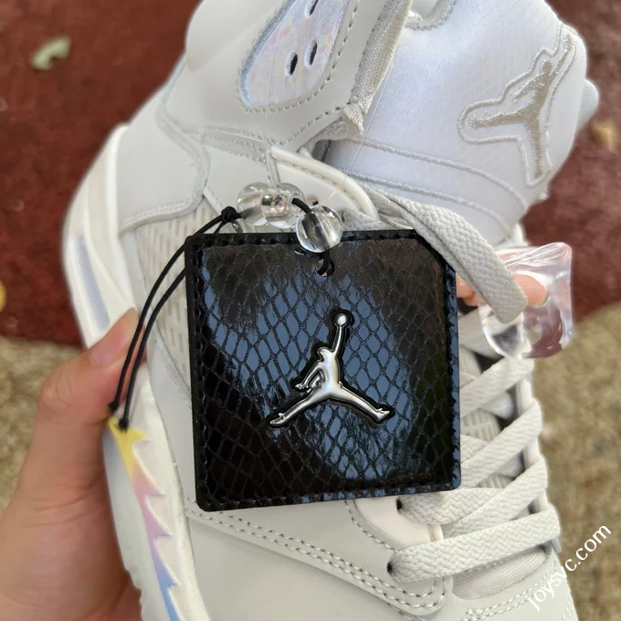 AJ5 Grey Snake Year Tear Away Retro Basketball Shoes HF3183-001