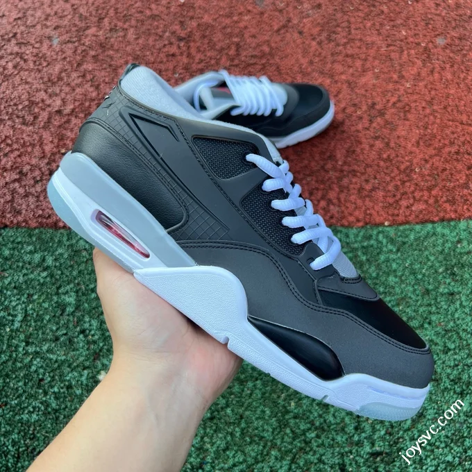 AJ4 Low Black Grey White NIKE AIR JORDAN 4 RM PRM HV5184-010