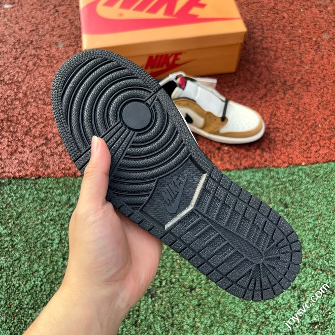 AJ1 Rookie Low White Brown Low Top Retro Basketball Shoes CZ0790-107