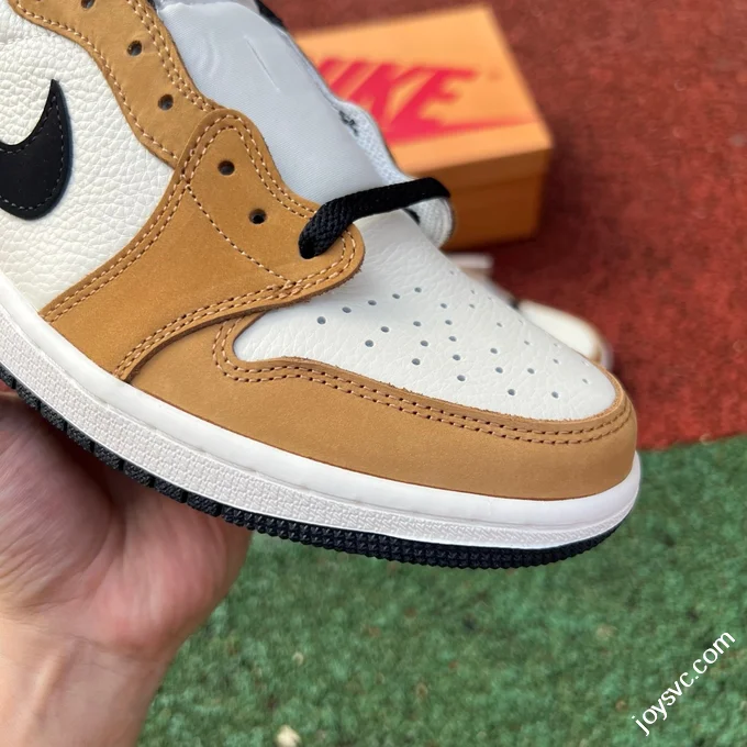 AJ1 Rookie Low White Brown Low Top Retro Basketball Shoes CZ0790-107