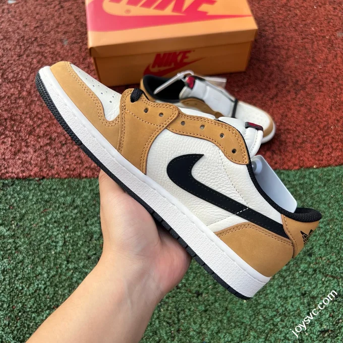 AJ1 Rookie Low White Brown Low Top Retro Basketball Shoes CZ0790-107