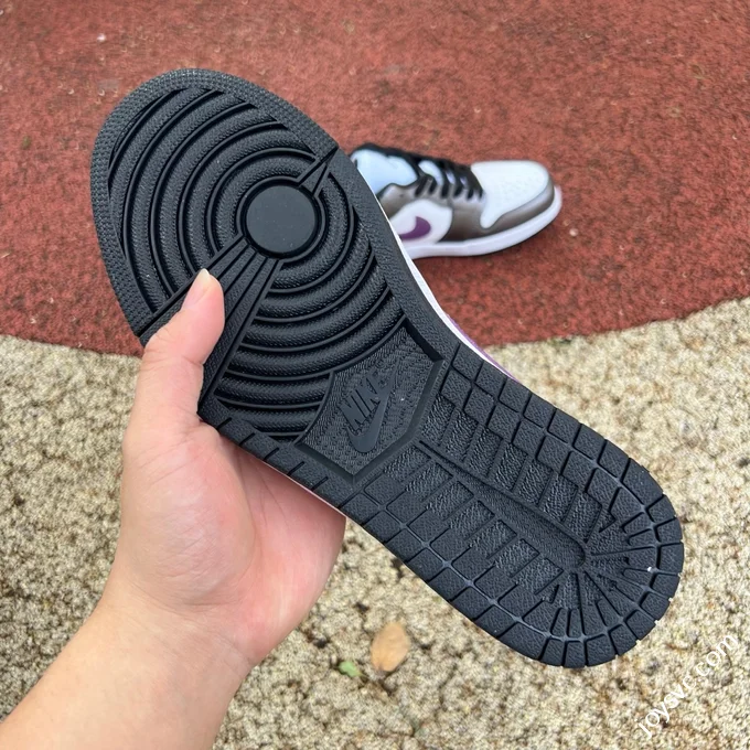 AJ1 Low White Silver Purple Sneakers HJ5910-105