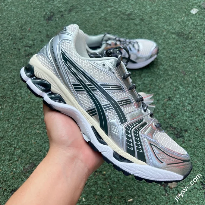 President Pure Original Asics Gel-Kayano 14 White Silver Green 1203A566-100