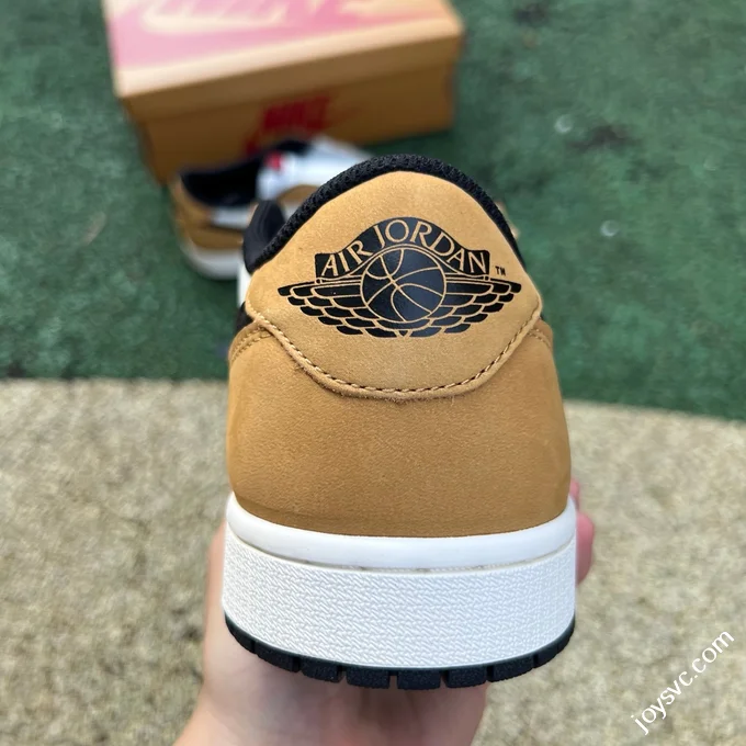 LJR Version AJ1 Rookie Low White Brown Low Top Retro Basketball Shoes CZ0790-107