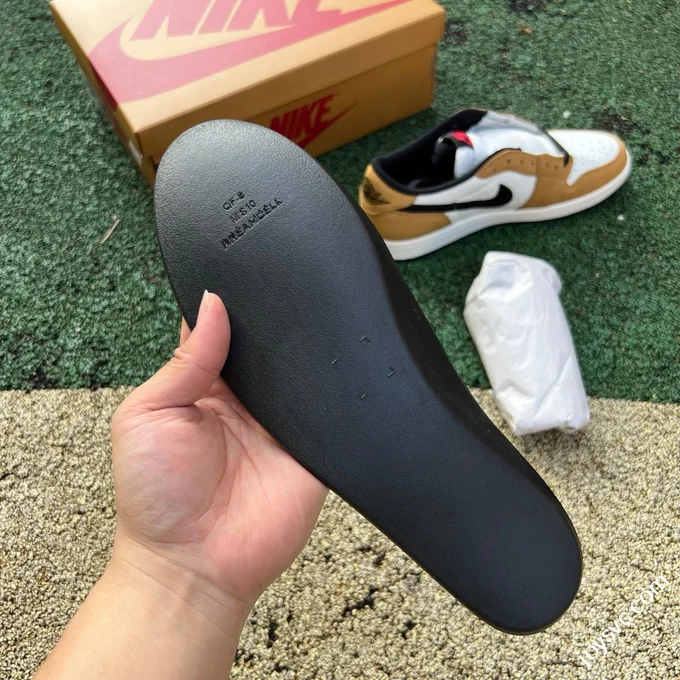 LJR Version AJ1 Rookie Low White Brown Low Top Retro Basketball Shoes CZ0790-107