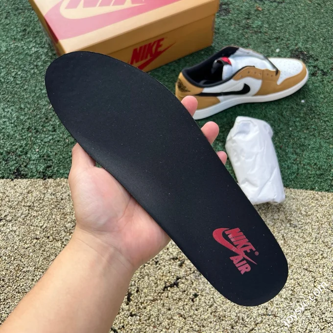 LJR Version AJ1 Rookie Low White Brown Low Top Retro Basketball Shoes CZ0790-107