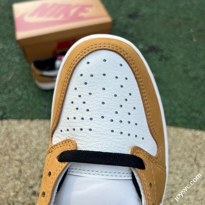 LJR Version AJ1 Rookie Low White Brown Low Top Retro Basketball Shoes CZ0790-107