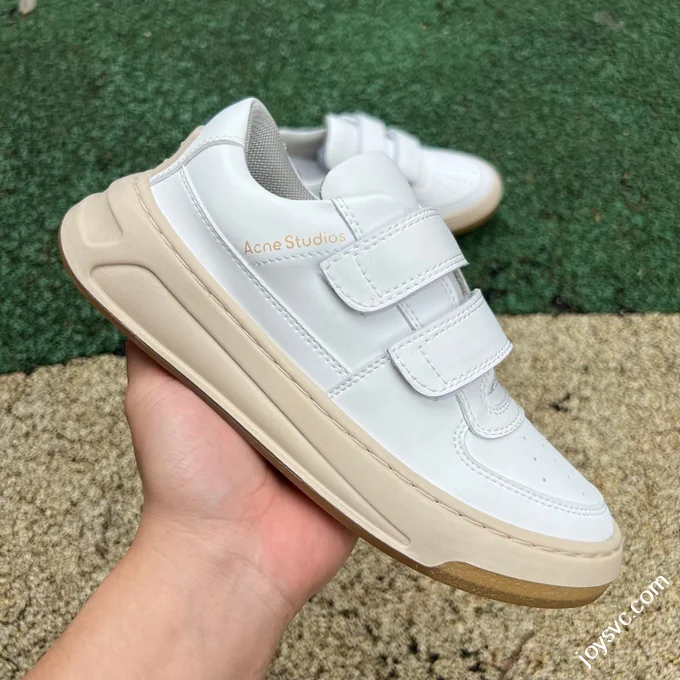 Acne Studios Velcro White Yellow Sneakers