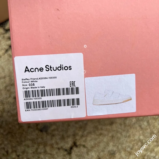 Acne Studios Velcro White Yellow Sneakers