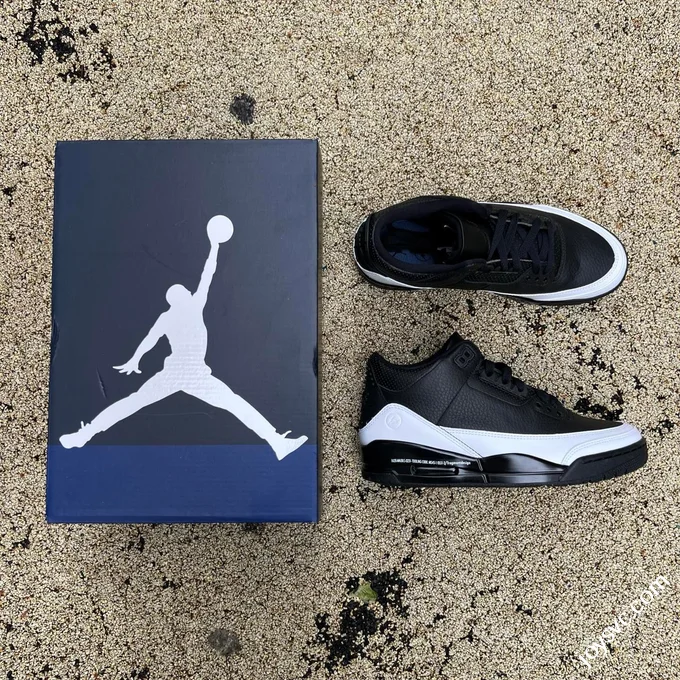 AJ3 Black White Lightning Sneakers DA3595-001