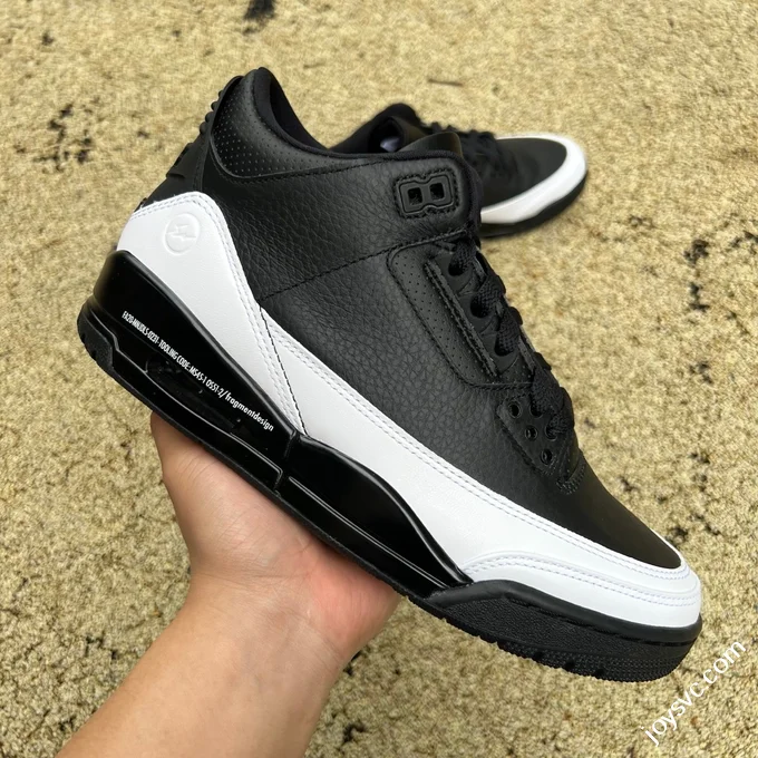 AJ3 Black White Lightning Sneakers DA3595-001
