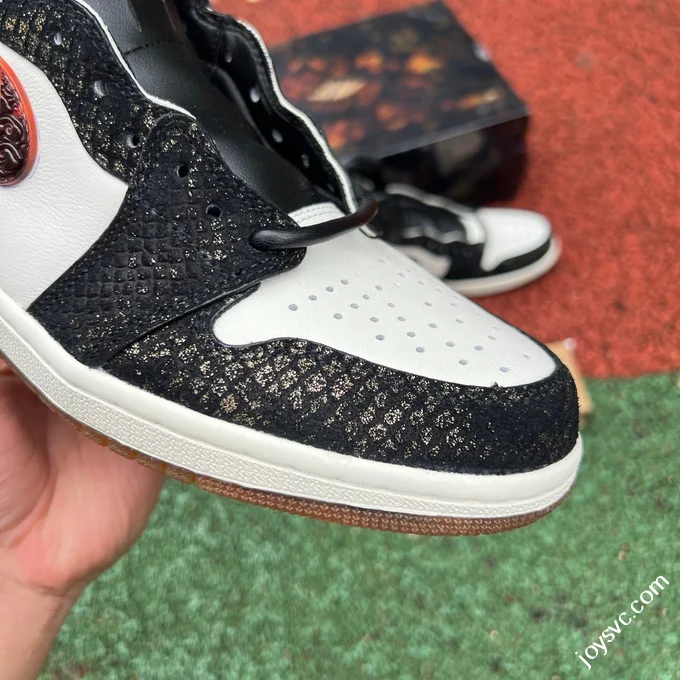 AJ1 Xuanwu Black White Orange Asia Limited CNY Snake Year IB3165-091