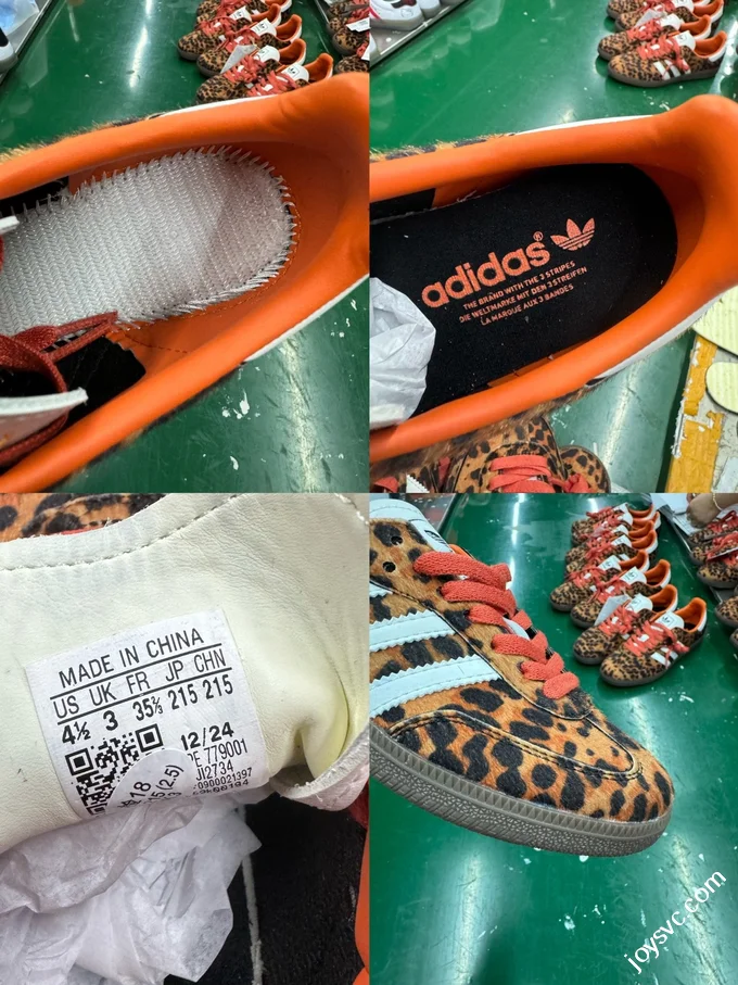 AD Originals Samba OG Brown Leopard Print Sneakers JI2734