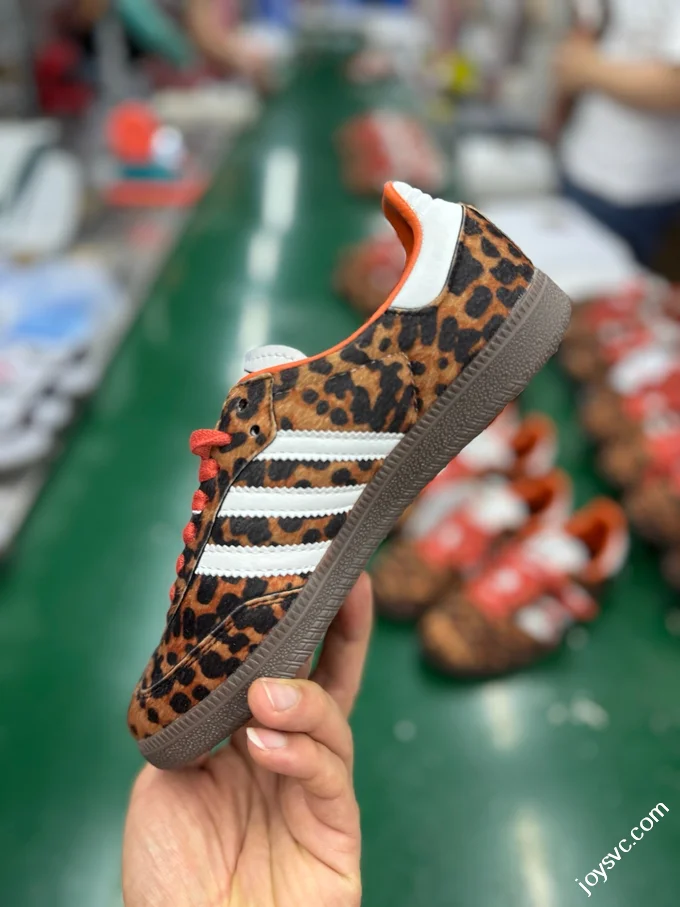 AD Originals Samba OG Brown Leopard Print Sneakers JI2734
