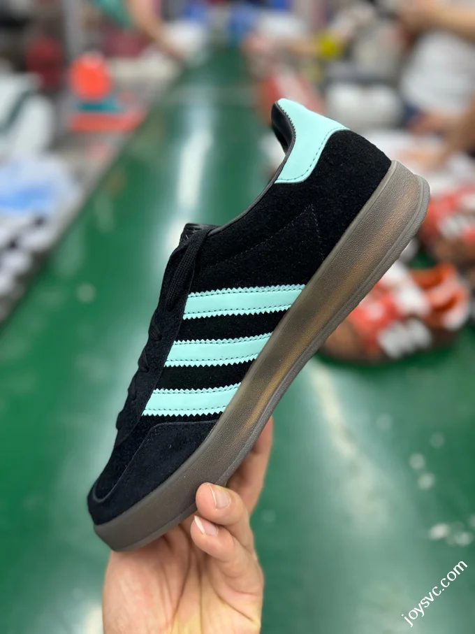 Adidas Originals Gazelle Indoor Black Green JR7112