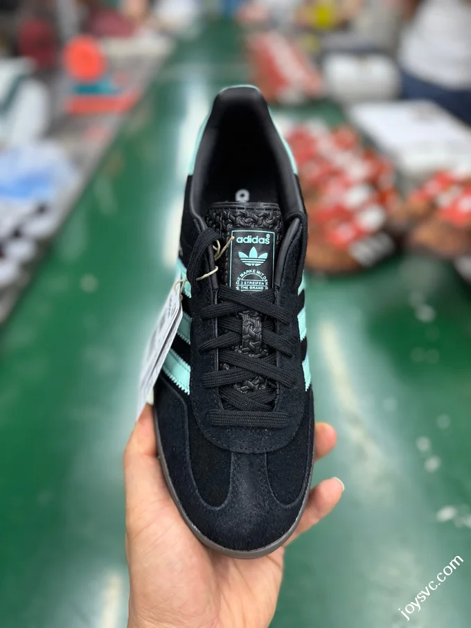 Adidas Originals Gazelle Indoor Black Green JR7112