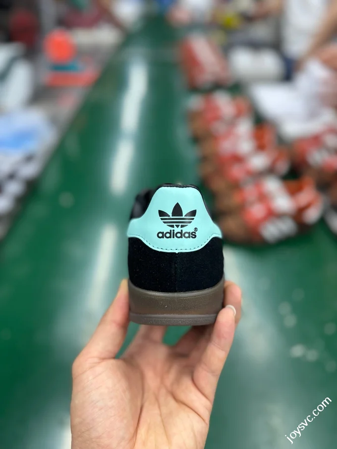 Adidas Originals Gazelle Indoor Black Green JR7112