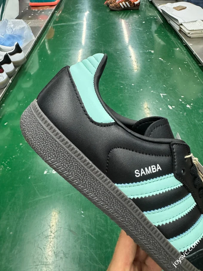 Adidas Originals Samba OG Retro Casual Sneakers Black Green JR7109