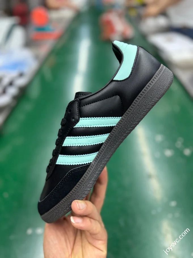 Adidas Originals Samba OG Retro Casual Sneakers Black Green JR7109