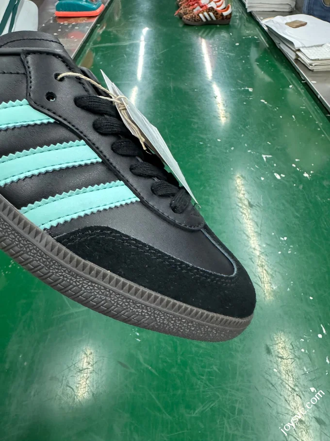 Adidas Originals Samba OG Retro Casual Sneakers Black Green JR7109