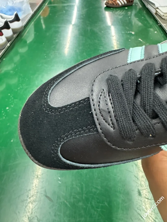 Adidas Originals Samba OG Retro Casual Sneakers Black Green JR7109