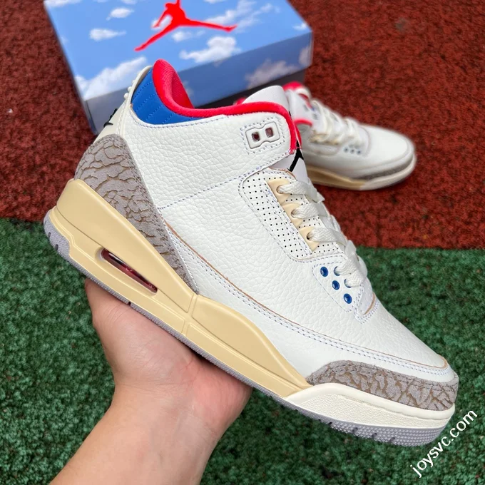 AJ3 Seoul 2.0 White Blue Red Korea OG IB1482-100