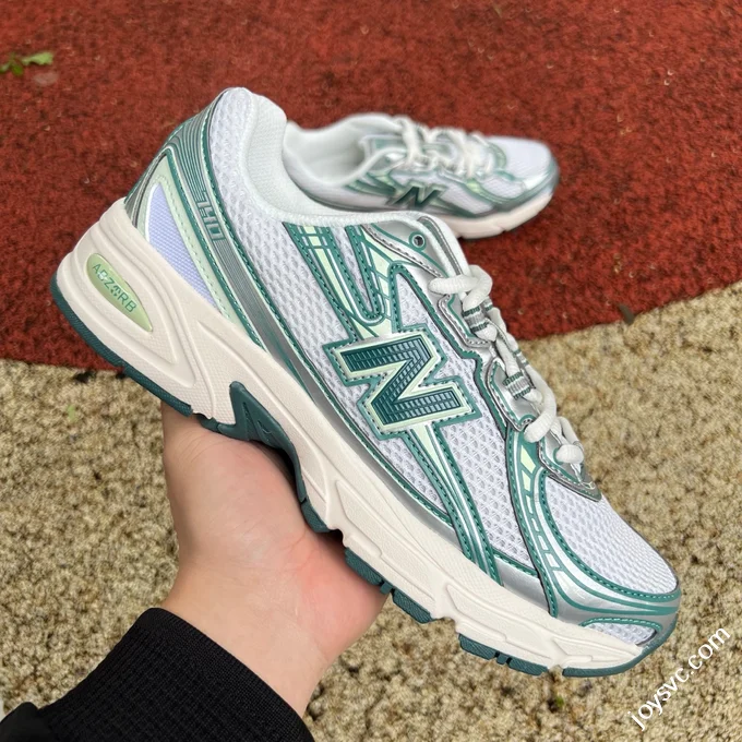 NB740GR2 White Green Sneakers
