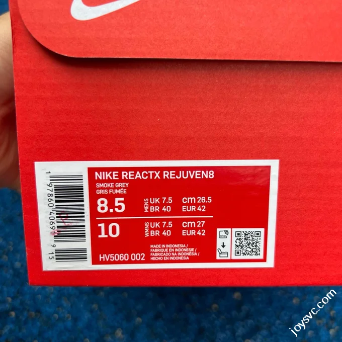 Nike ReactX Rejuvens8 Clogs Grey HV5060-002