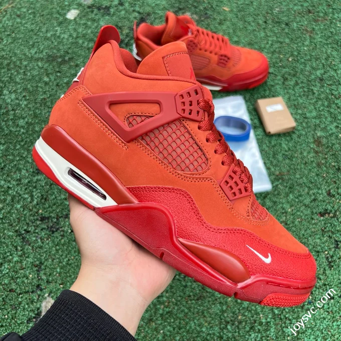 GX Pure Original AJ4 Red Brick Orange Brown Low Retro Basketball Shoes HF4340-800