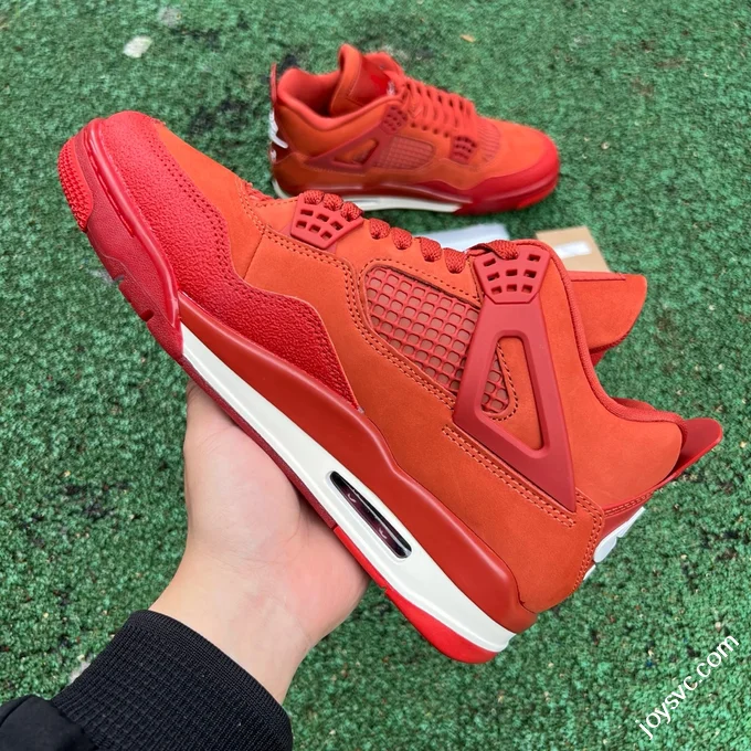 GX Pure Original AJ4 Red Brick Orange Brown Low Retro Basketball Shoes HF4340-800