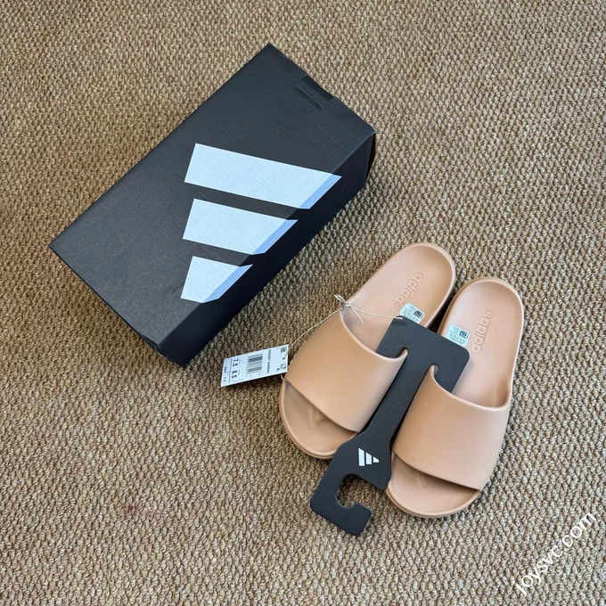 Adidas LUMIA ZNSORY SANDAL Anti-Slip One-Strap Slides Brown JP9579