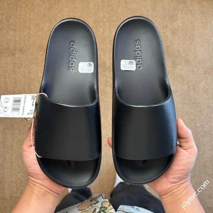Adidas LUMIA ZNSORY SANDAL Anti-Slip One-Strap Slides Black JP9579