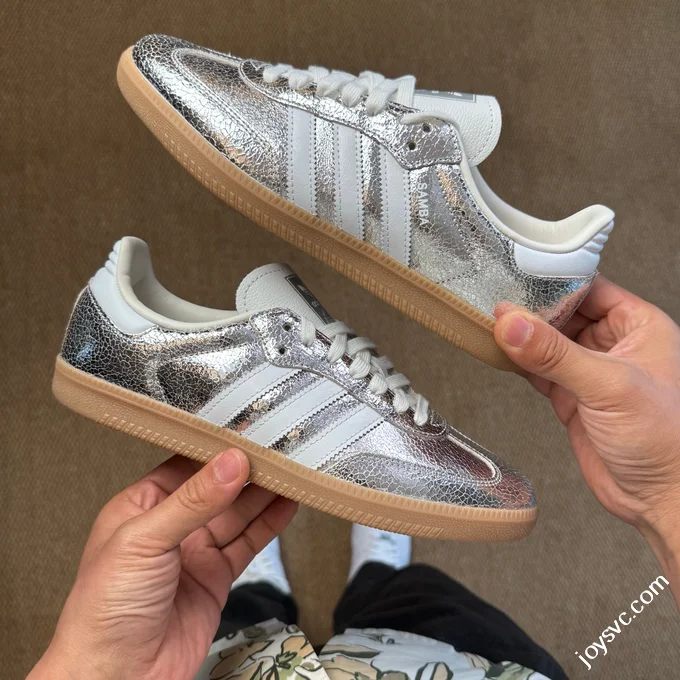 Adidas Originals Samba Reflective Silver Training Shoes JR0035