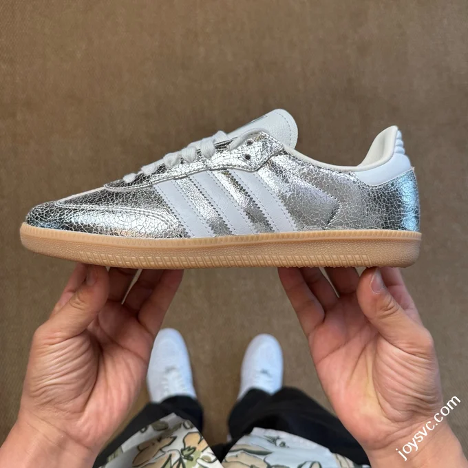 Adidas Originals Samba Reflective Silver Training Shoes JR0035