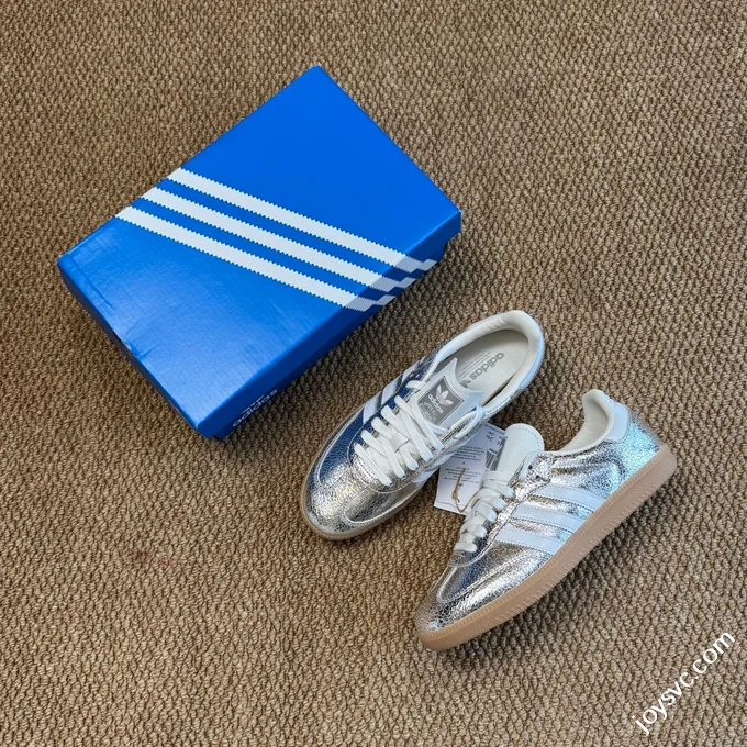 Adidas Originals Samba Reflective Silver Training Shoes JR0035
