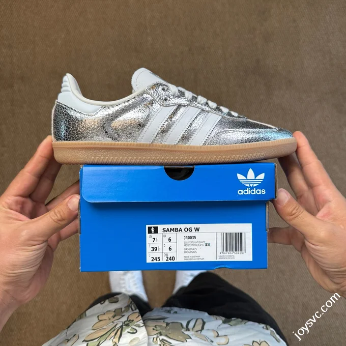 Adidas Originals Samba Reflective Silver Training Shoes JR0035