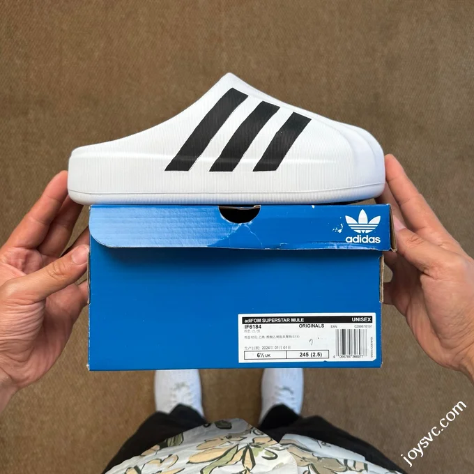 Adidas Originals adiFOM Superstar Mule White Black IF6184