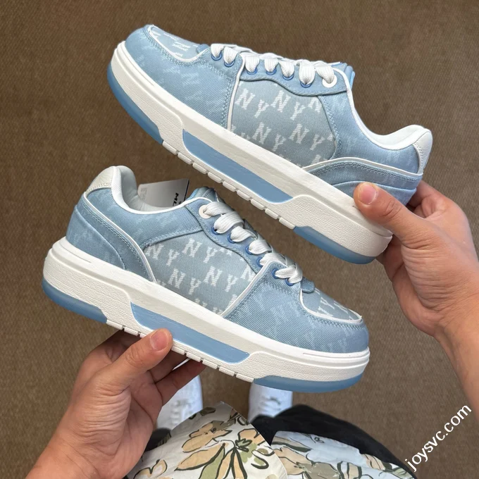 MLB Chunky Liner College Style Platform Sneakers Light Blue 3ASXD065N (GP002)