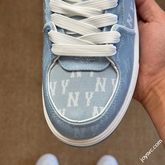 MLB Chunky Liner College Style Platform Sneakers Light Blue 3ASXD065N (GP002)