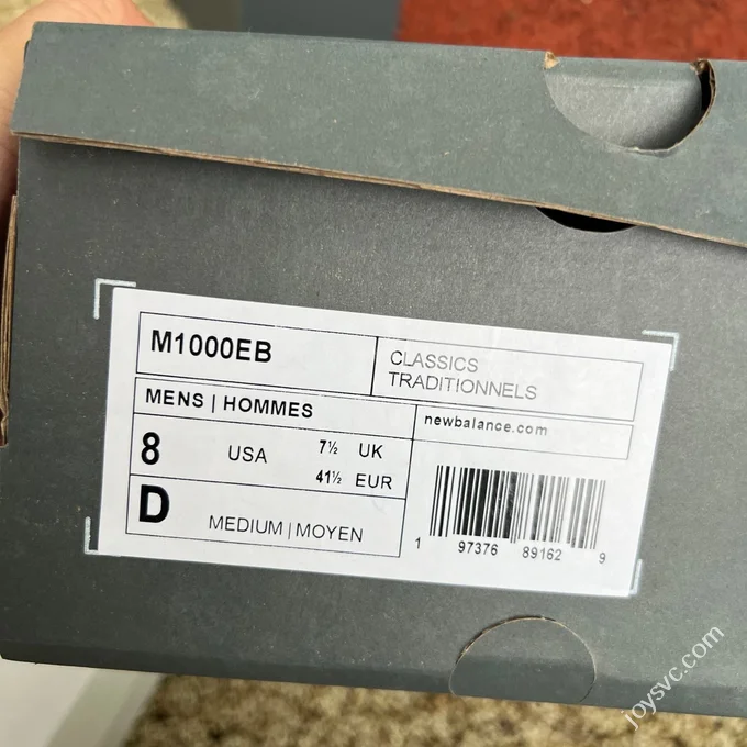Pure Original NB 1000 Black Grey Purple Sneakers M1000EB