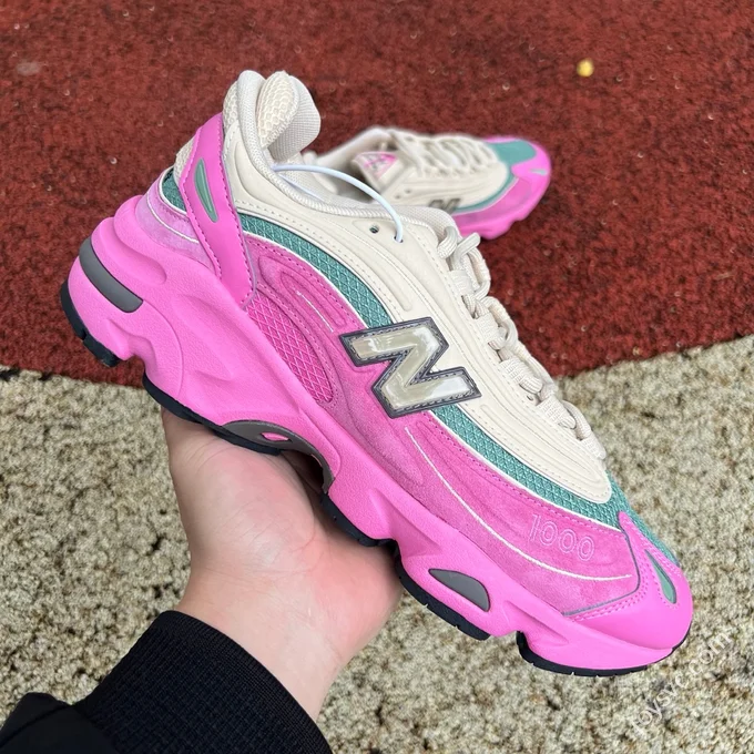 Pure Original NB 1000 White Green Pink Sneakers M1000Mc