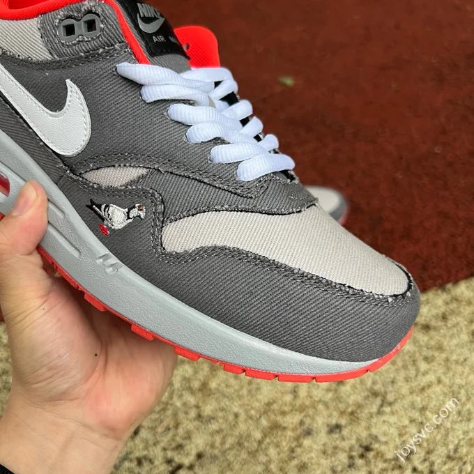 Nike Air Max 1 Grey Red Sneakers BV1977-011