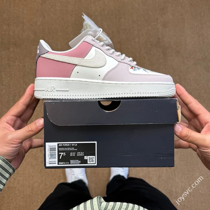 3A Pure Original Air Force 1 AF1 Sakura Pink Mushroom Snail Sneakers IB8874-111